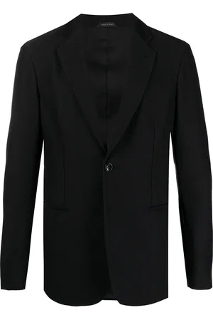 Giorgio Armani Enkelknäppt blazer med struktur