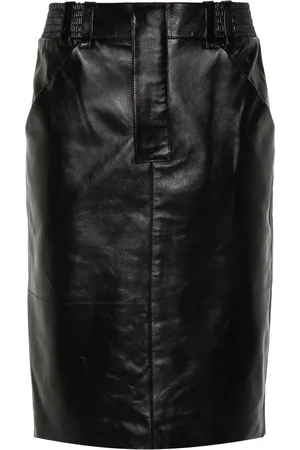 Saint Laurent Pennkjol i läder