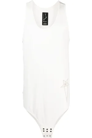 Rick Owens X Champion linne med broderad logotyp