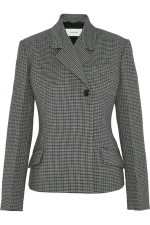 Salvatore Ferragamo Rutig dubbelknäppt blazer