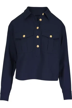 VERONICA BEARD Blus med cargoficka