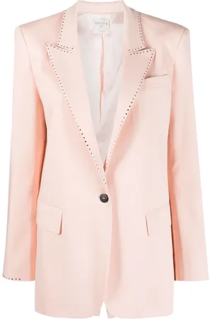 FORTE FORTE Enkelknäppt blazer med strass