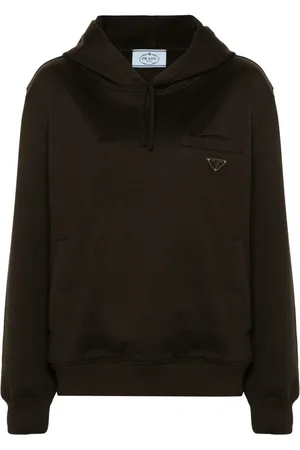 Prada Hoodie med triangelformad logotyp