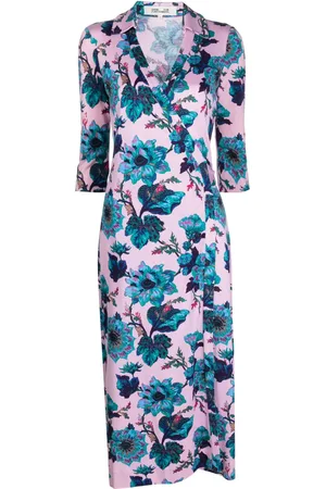 Diane von Furstenberg Blommig sidenklänning