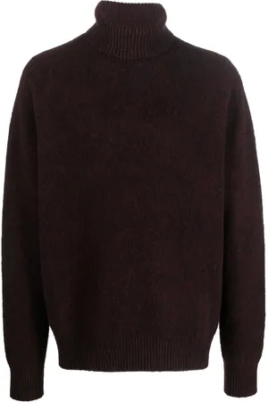 OAMC Stickad tröja med rullkrage och logotyp