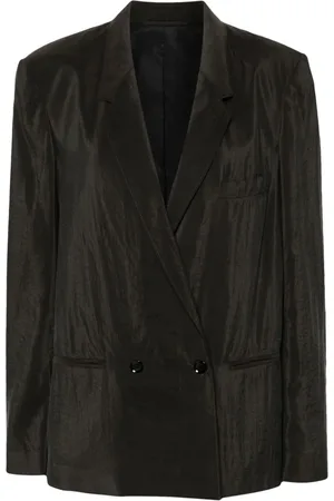 LEMAIRE Dubbelknäppt sidenblazer