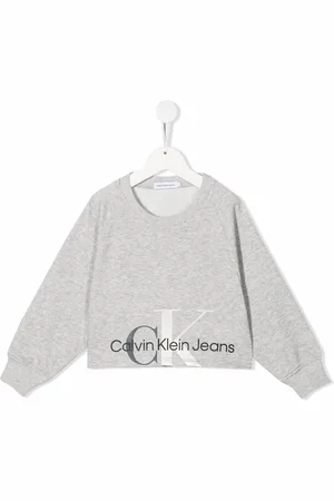 Calvin Klein Kort sweatshirt med logotyp