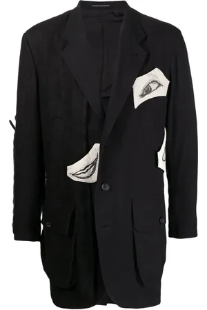 YOHJI YAMAMOTO Blazer med grafiskt tryck