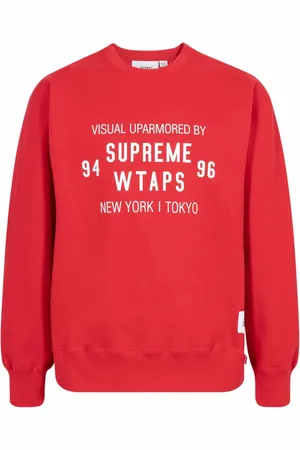 Supreme X WTAPS sweatshirt med rundad hals