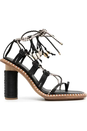 ULLA JOHNSON Cora sandaler med klack och snäckskal