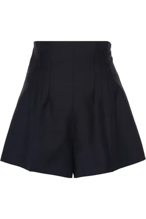 Prada Utsvängda shorts med hög midja