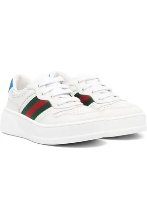 Gucci Web lädersneakers