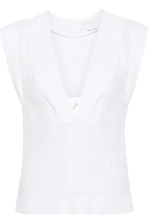 GENNY ärmlös blus med logotyp