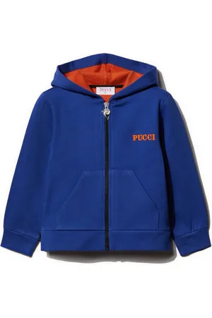 PUCCI Junior Hoodie med logotyp