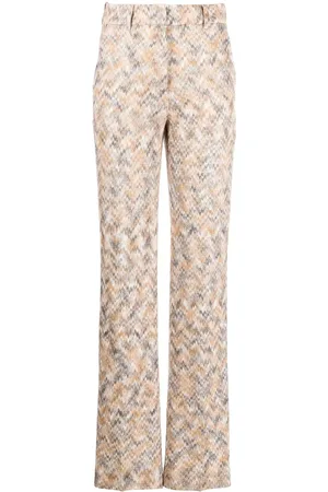 Missoni Sicksackmönstrade raka byxor