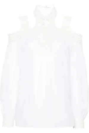 ERMANNO SCERVINO Blus med blomsterbrodyr