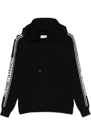 Elisabetta Franchi Hoodie med kontrastband