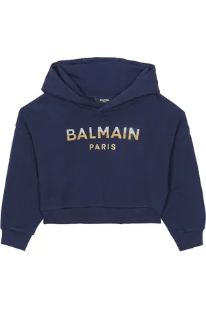 Balmain Hoodie med logotyp