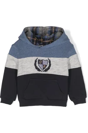 PATACHOU Randig hoodie med logotypmärke