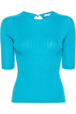 Lanvin Stickad topp med panel