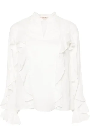Twin-Set Blus med spetsdetalj