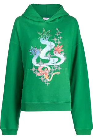 ERL Hoodie med lövtryck