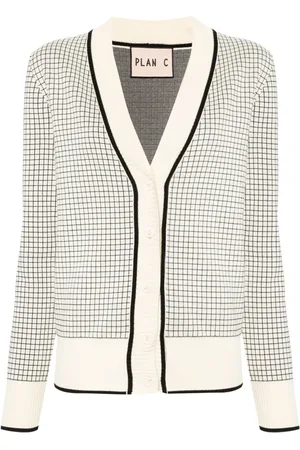 Plan C Strickjacke kofta i jacquard