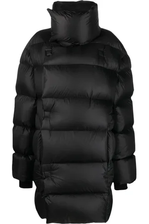 Rick Owens Vadderad kappa med hög krage