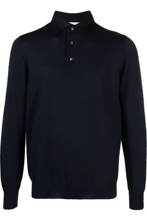 LARDINI Finstickad pikétröja