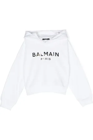 Balmain Hoodie med logotyp