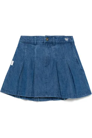 Chocoolate Plisserad jeanskjol