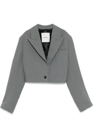 Nanushka Croppad blazer med fyrkantig passform