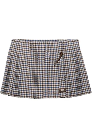 Prada Rutig minikjol