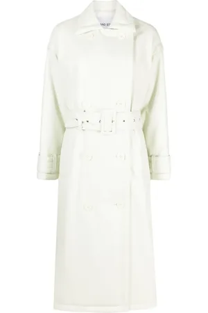 Stand Studio Emily dubbelknäppt trenchcoat med bälte