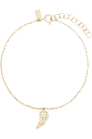 EF Collection Angel Wing diamantarmband i 14K gult guld