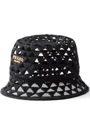 Prada Fiskehatt med broderad logotyp