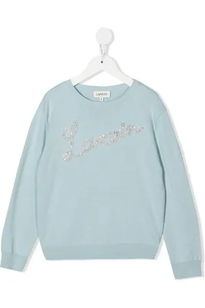 Lanvin Tröja med strassprydd logotyp