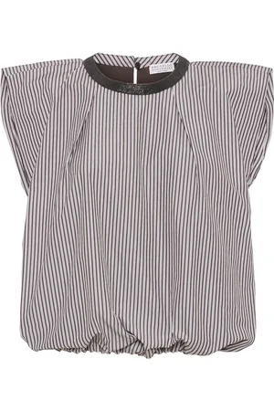 Brunello Cucinelli Randig pufftopp