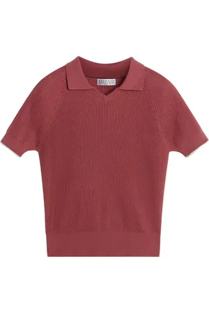 Brunello Cucinelli Ribbad pikétröja