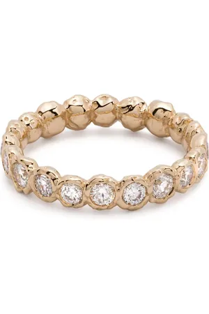 Fie Isolde Alfa diamantring i 14K gult guld