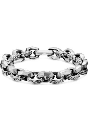 David Yurman Torqued Faceted armband i sterlingsilver (11,6 mm)