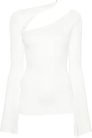 MANURI Sandy blus med utsnitt