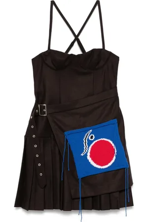 Charles Jeffrey Loverboy Miniklänning med stickat märke