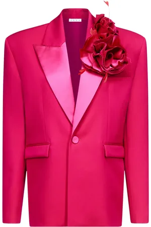 AREA Flower Corsage blazer i oversize