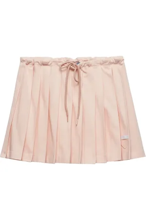 Prada Piqué plisserad minikjol
