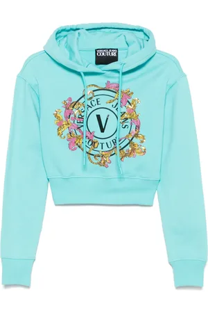 VERSACE Hoodie med logotyp