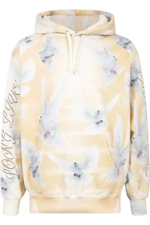 Supreme Doves hoodie med grafiskt tryck