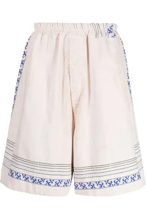 BY WALID Blommiga shorts med låg gren