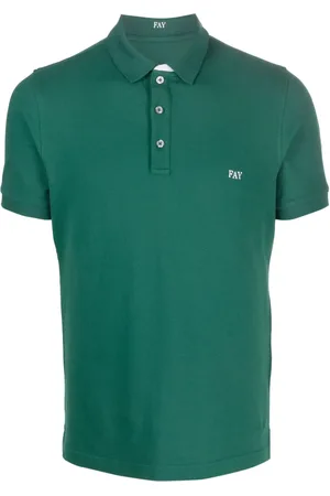 FAY Pikétröja med broderad logotyp