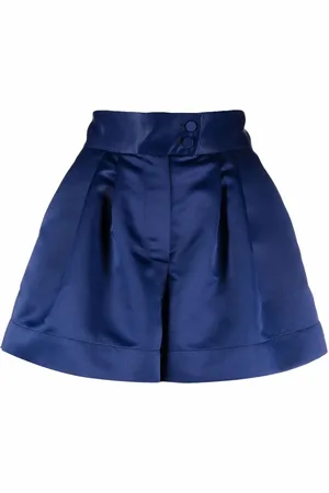 Styland Satinshorts med hög midja